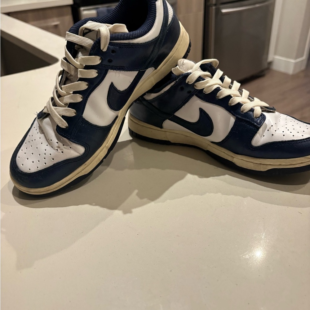 Nike Women’s Blue and White Dunks